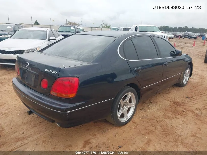 2002 Lexus Gs 300 VIN: JT8BD69S020157128 Lot: 40771176