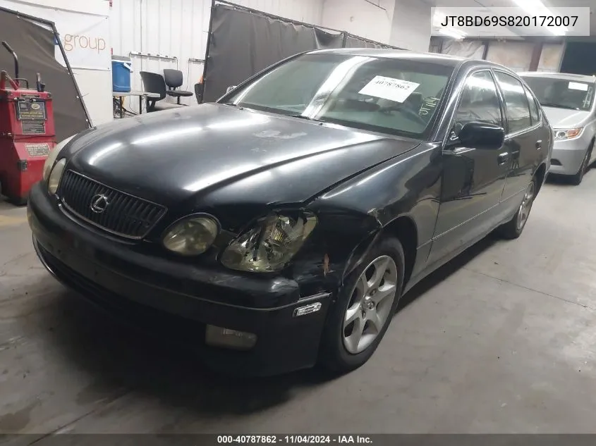 2002 Lexus Gs 300 VIN: JT8BD69S820172007 Lot: 40787862