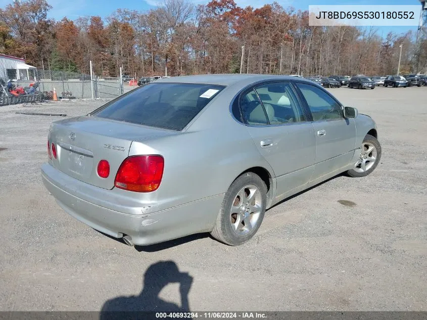 2003 Lexus Gs 300 VIN: JT8BD69S530180552 Lot: 40693294