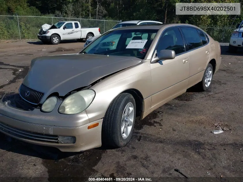 2004 Lexus Gs 300 VIN: JT8BD69SX40202501 Lot: 40404681