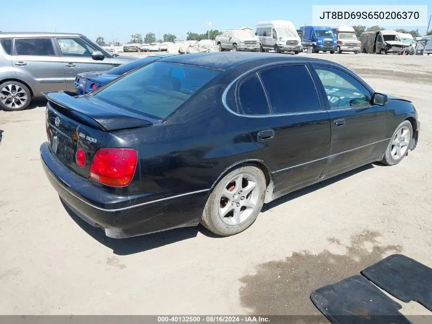 2005 Lexus Gs 300 VIN: JT8BD69S650206370 Lot: 40132500