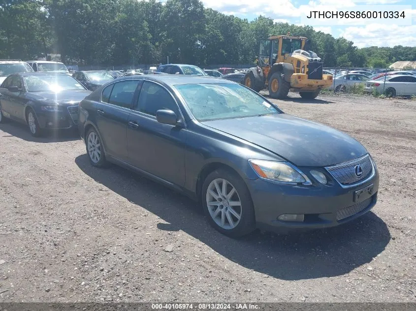 2006 Lexus Gs 300 VIN: JTHCH96S860010334 Lot: 40105974