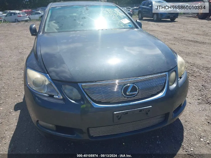 2006 Lexus Gs 300 VIN: JTHCH96S860010334 Lot: 40105974