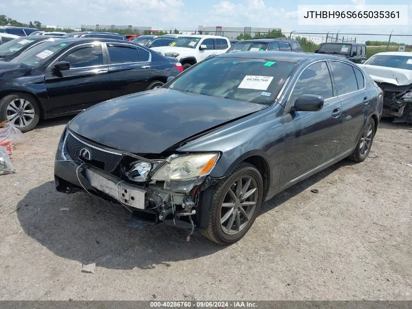 2006 Lexus Gs 300 Base (A6) VIN: JTHBH96S665035361 Lot: 40286760