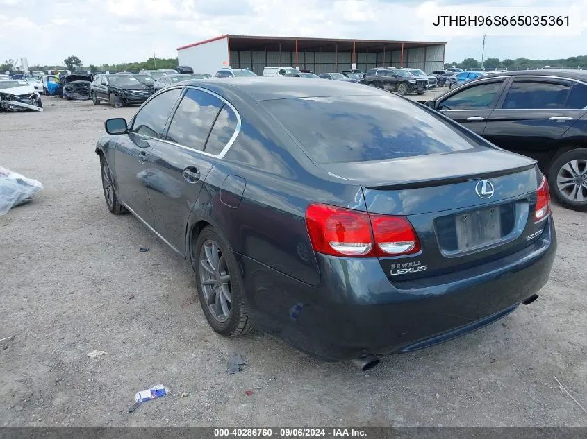 2006 Lexus Gs 300 Base (A6) VIN: JTHBH96S665035361 Lot: 40286760