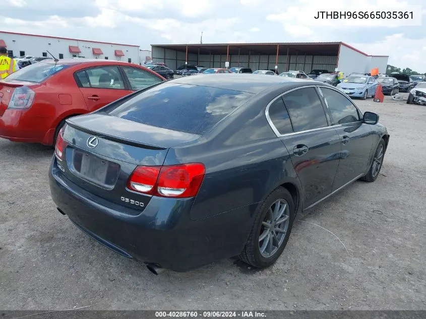 2006 Lexus Gs 300 Base (A6) VIN: JTHBH96S665035361 Lot: 40286760