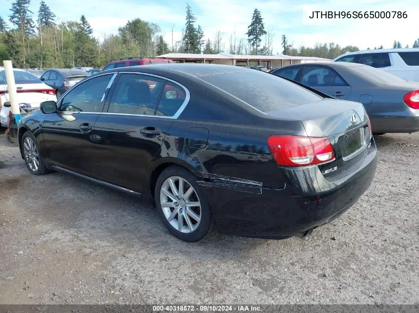 JTHBH96S665000786 2006 Lexus Gs 300 Base (A6)