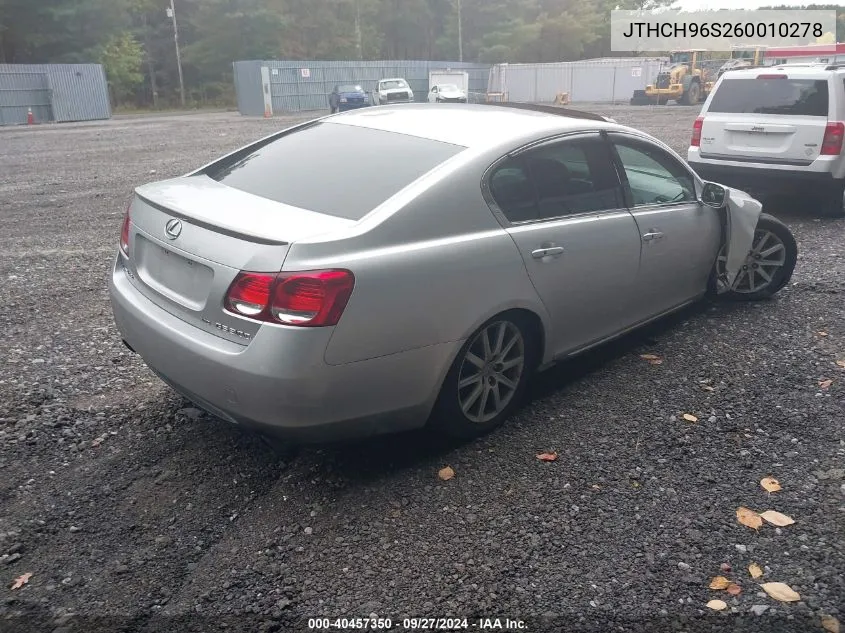 JTHCH96S260010278 2006 Lexus Gs 300