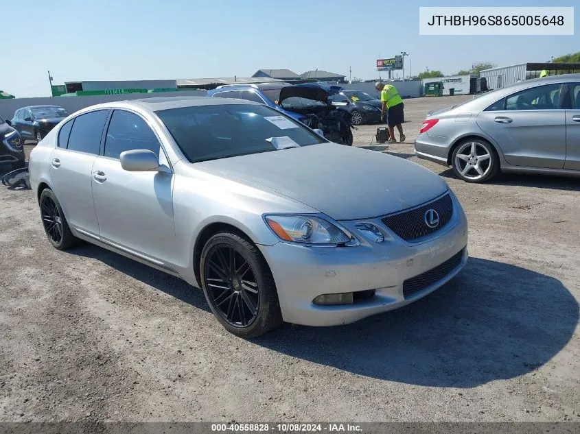 2006 Lexus Gs 300 VIN: JTHBH96S865005648 Lot: 40558828