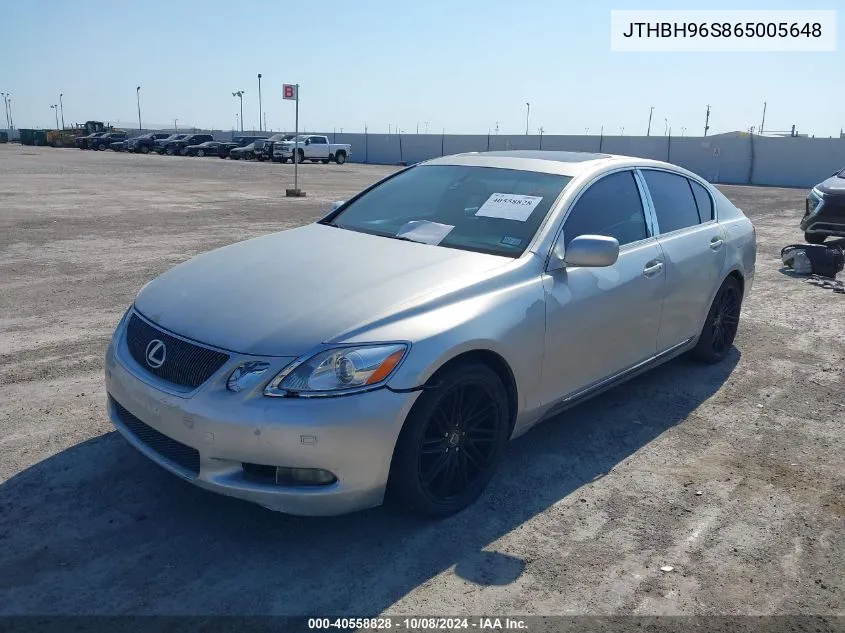 2006 Lexus Gs 300 VIN: JTHBH96S865005648 Lot: 40558828