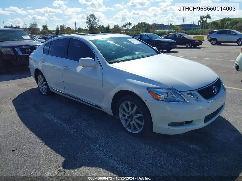 2006 Lexus Gs 300 VIN: JTHCH96S560014003 Lot: 40686472