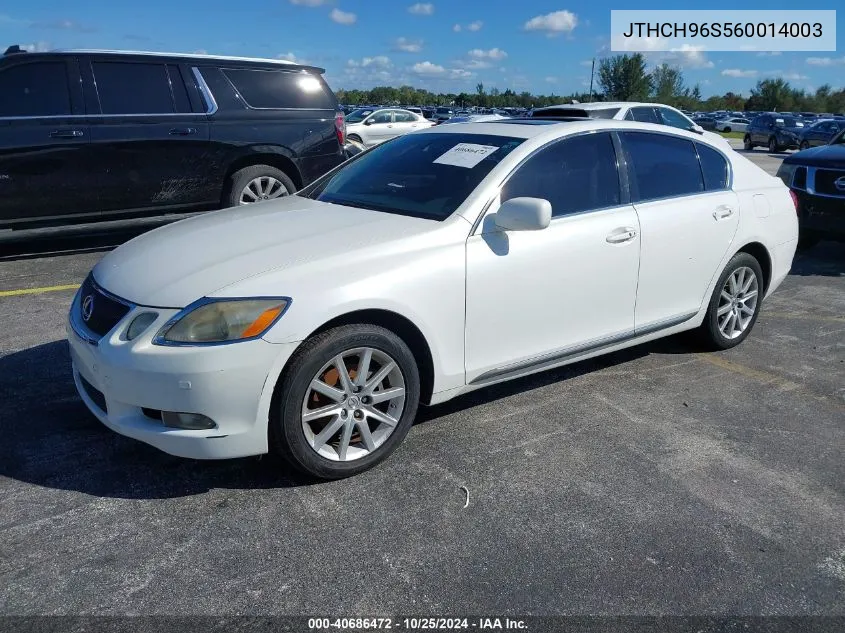 2006 Lexus Gs 300 VIN: JTHCH96S560014003 Lot: 40686472