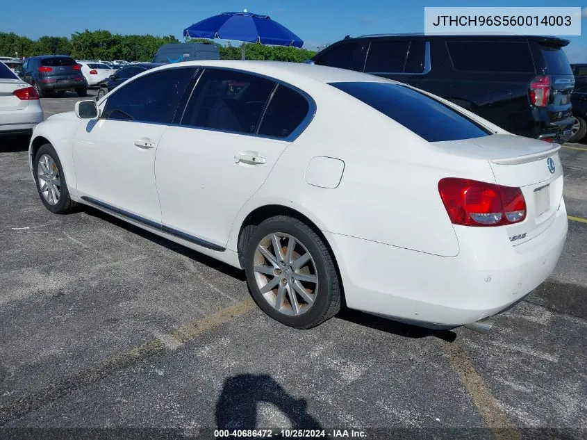 2006 Lexus Gs 300 VIN: JTHCH96S560014003 Lot: 40686472