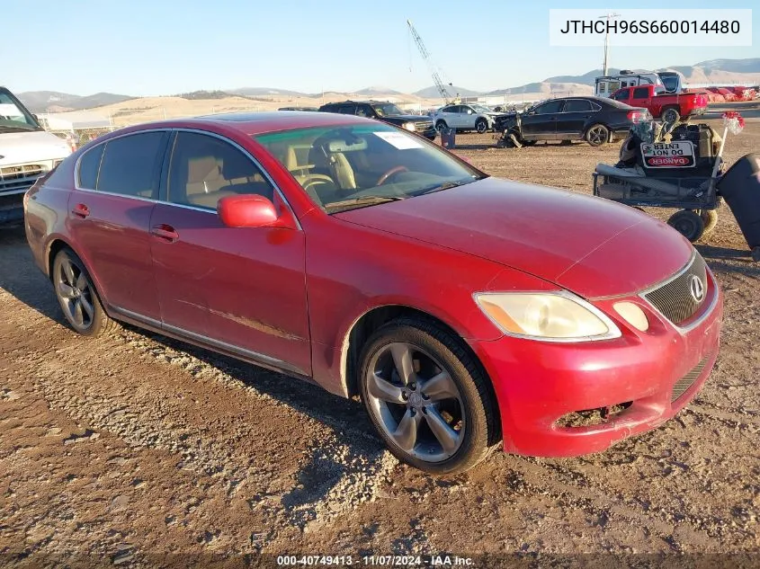 2006 Lexus Gs 300 VIN: JTHCH96S660014480 Lot: 40749413