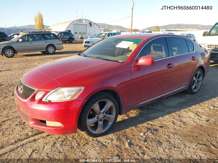 2006 Lexus Gs 300 VIN: JTHCH96S660014480 Lot: 40749413