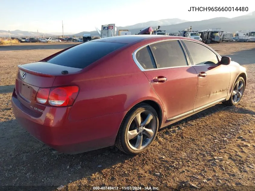 2006 Lexus Gs 300 VIN: JTHCH96S660014480 Lot: 40749413