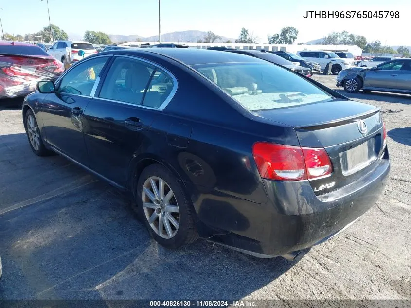 2006 Lexus Gs 300 VIN: JTHBH96S765045798 Lot: 40826130