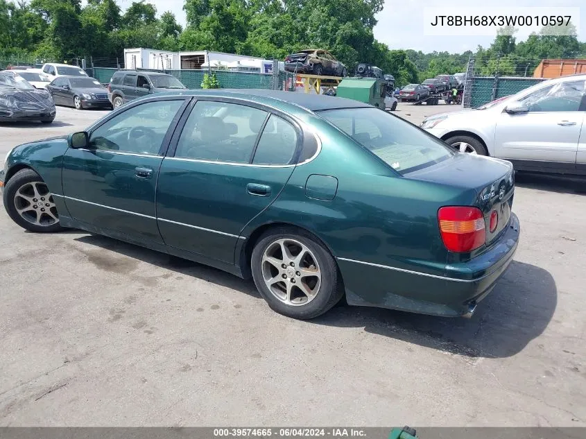 JT8BH68X3W0010597 1998 Lexus Gs 400