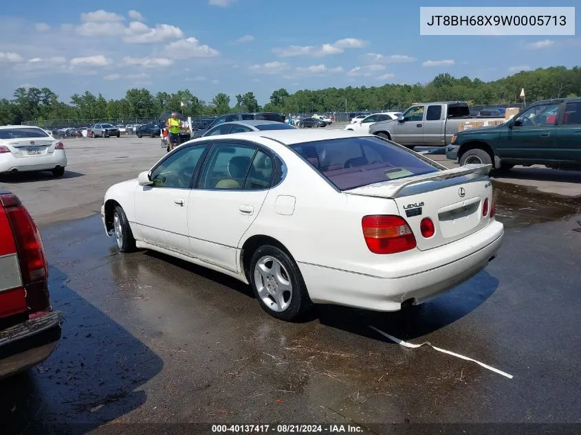 1998 Lexus Gs 400 VIN: JT8BH68X9W0005713 Lot: 40137417