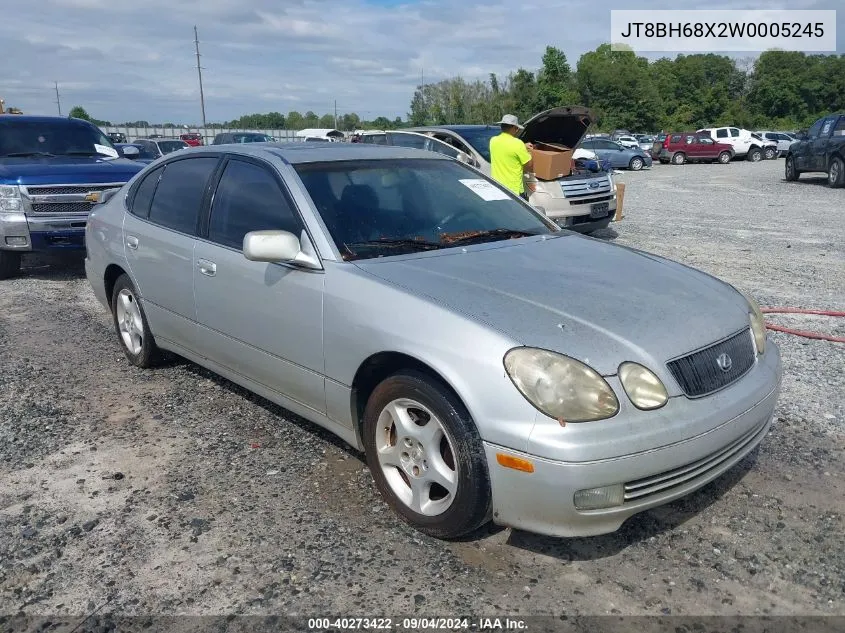 1998 Lexus Gs 400 VIN: JT8BH68X2W0005245 Lot: 40273422