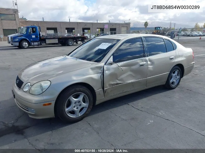 1998 Lexus Gs 300 VIN: JT8BD68S4W0030289 Lot: 40703155