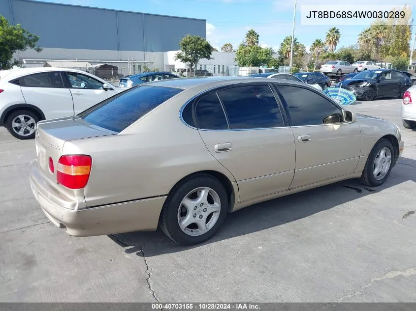 1998 Lexus Gs 300 VIN: JT8BD68S4W0030289 Lot: 40703155