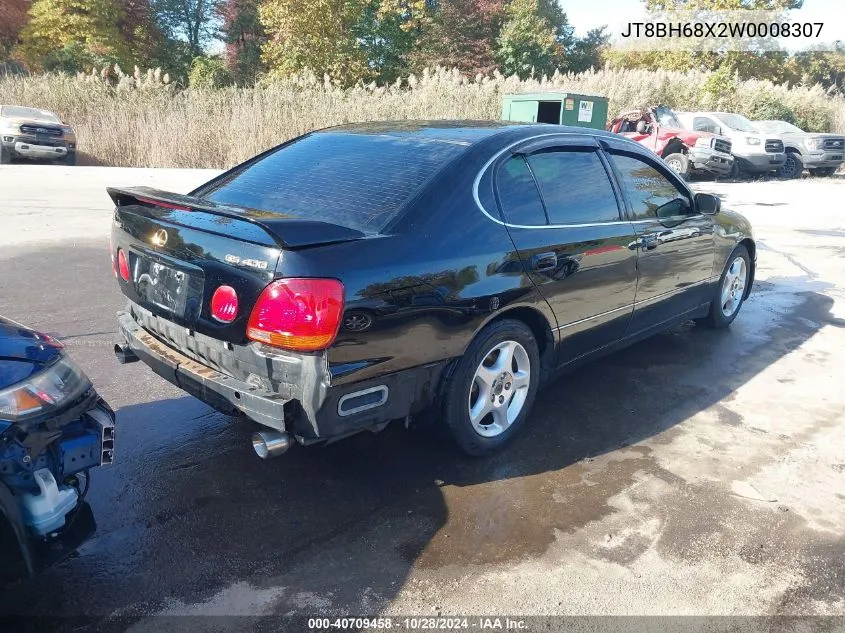 1998 Lexus Gs 400 VIN: JT8BH68X2W0008307 Lot: 40709458