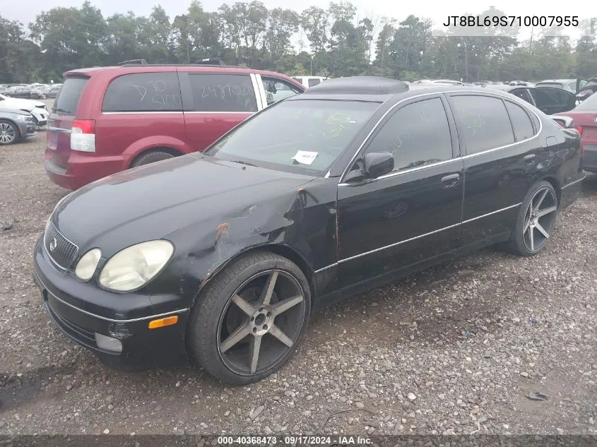 2001 Lexus Gs 430 VIN: JT8BL69S710007955 Lot: 40368473