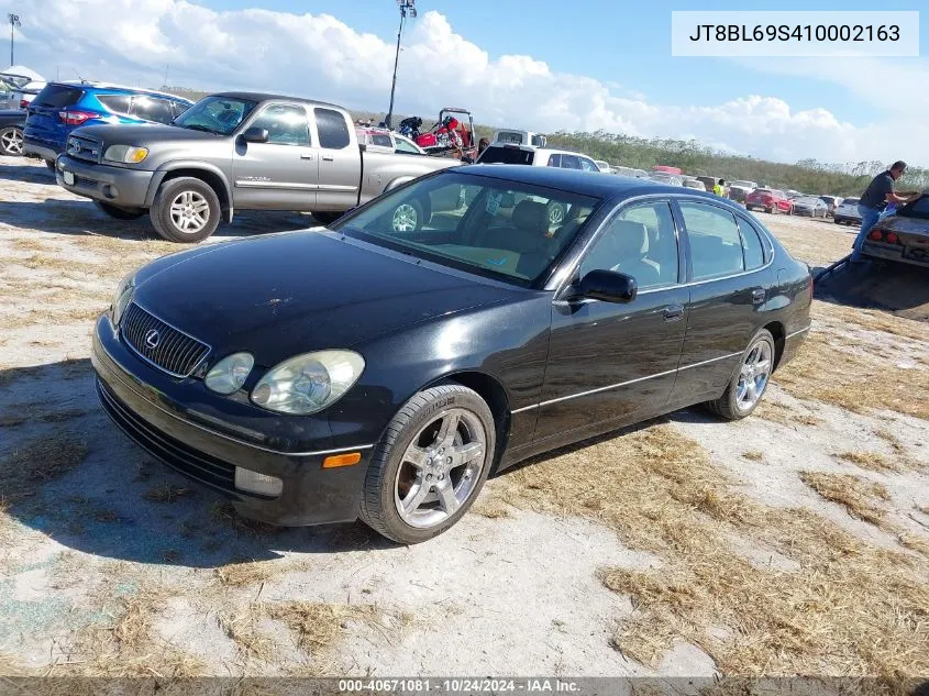 2001 Lexus Gs 430 VIN: JT8BL69S410002163 Lot: 40671081