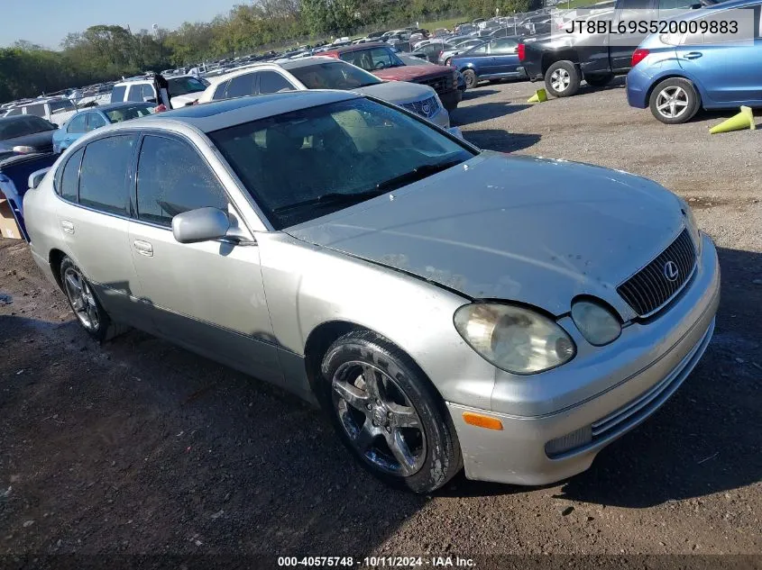 2002 Lexus Gs 430 VIN: JT8BL69S520009883 Lot: 40575748