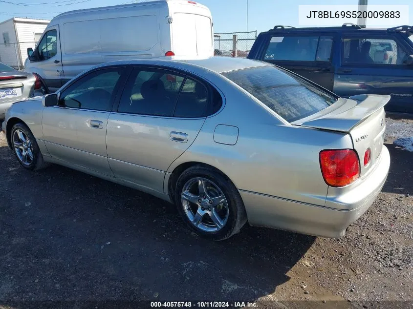 2002 Lexus Gs 430 VIN: JT8BL69S520009883 Lot: 40575748