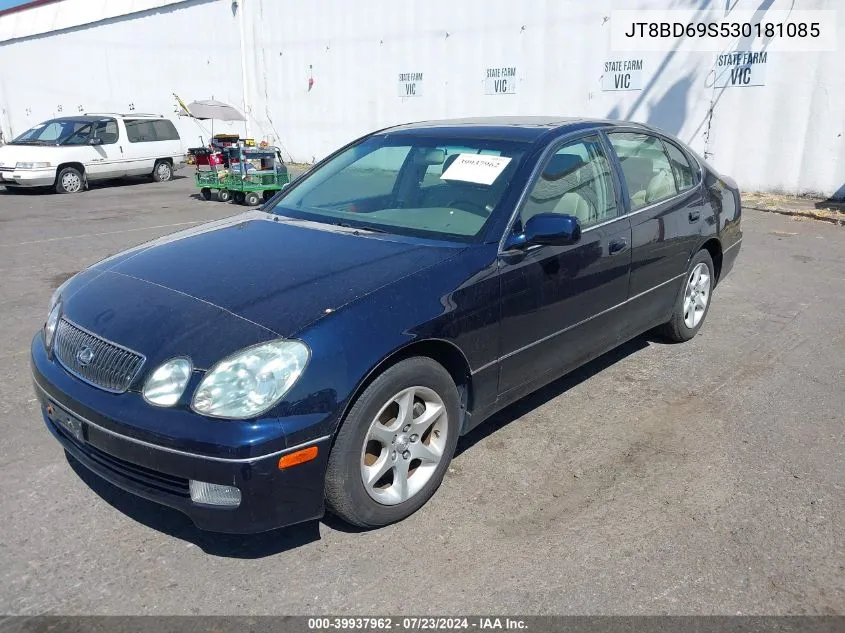 2003 Lexus Gs 300 VIN: JT8BD69S530181085 Lot: 39937962