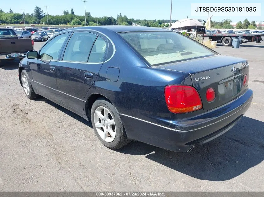 2003 Lexus Gs 300 VIN: JT8BD69S530181085 Lot: 39937962