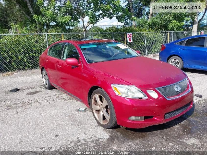 JTHBN96S765003205 2006 Lexus Gs 430