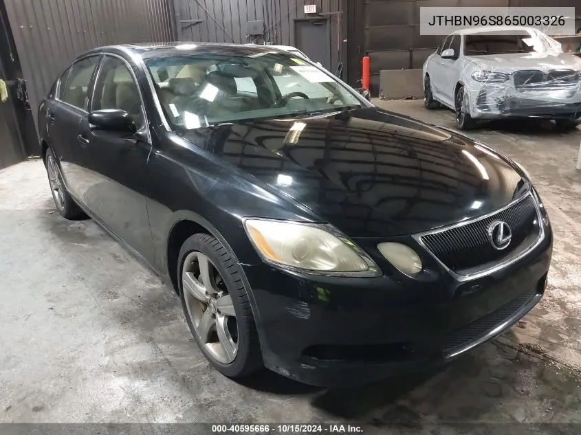 2006 Lexus Gs 430 VIN: JTHBN96S865003326 Lot: 40595666