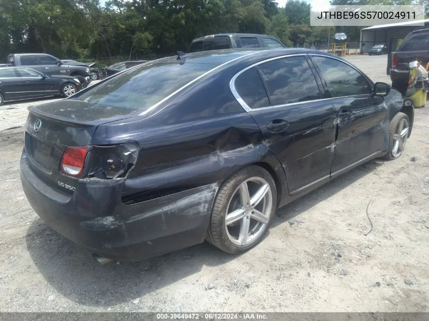 JTHBE96S570024911 2007 Lexus Gs 350