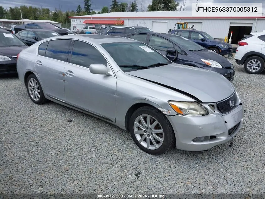 2007 Lexus Gs 350 VIN: JTHCE96S370005312 Lot: 39727209