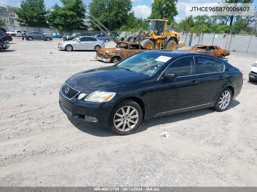 2007 Lexus Gs 350 VIN: JTHCE96S870006407 Lot: 40073789