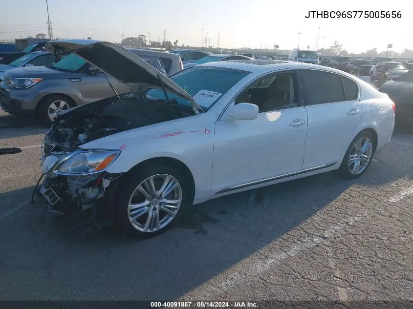 JTHBC96S775005656 2007 Lexus Gs 450H