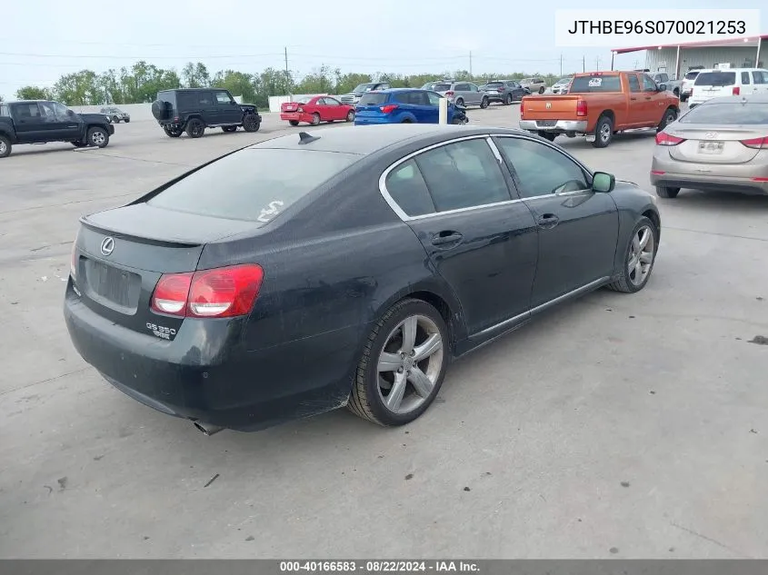 2007 Lexus Gs 350 VIN: JTHBE96S070021253 Lot: 40166583