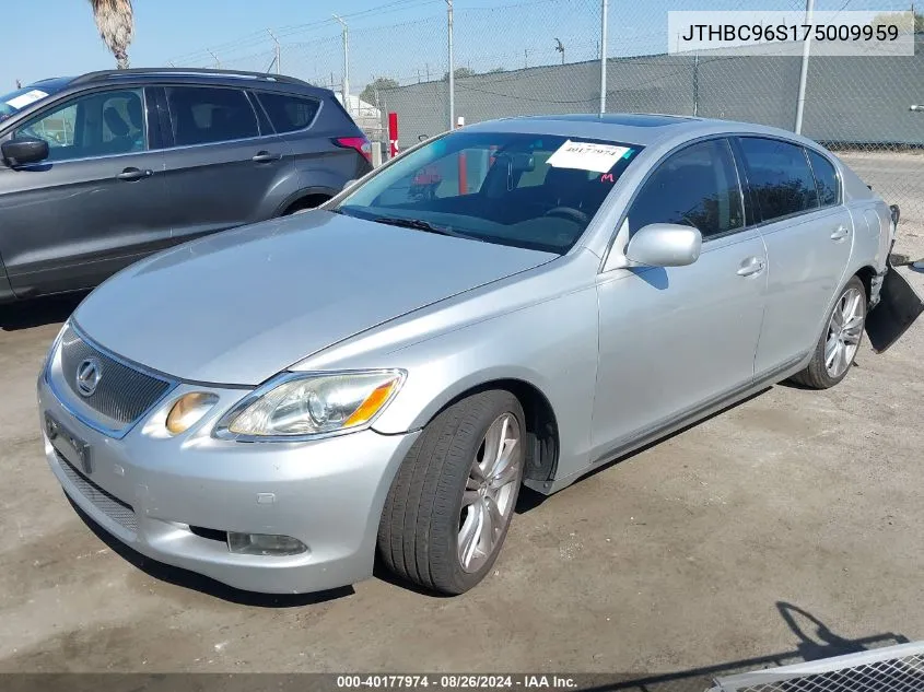 JTHBC96S175009959 2007 Lexus Gs 450H