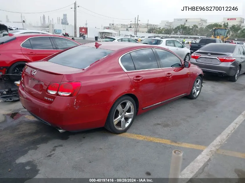 JTHBE96S270012246 2007 Lexus Gs 350