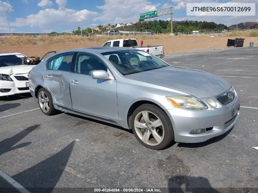 2007 Lexus Gs 350 VIN: JTHBE96S670012699 Lot: 40264894