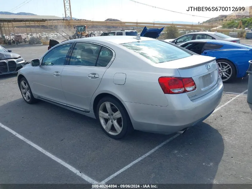 JTHBE96S670012699 2007 Lexus Gs 350