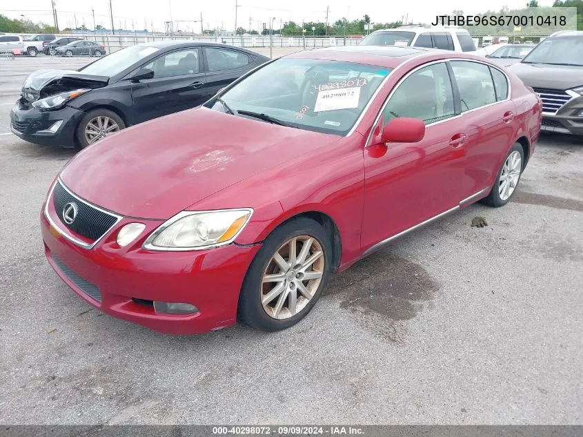 JTHBE96S670010418 2007 Lexus Gs 350