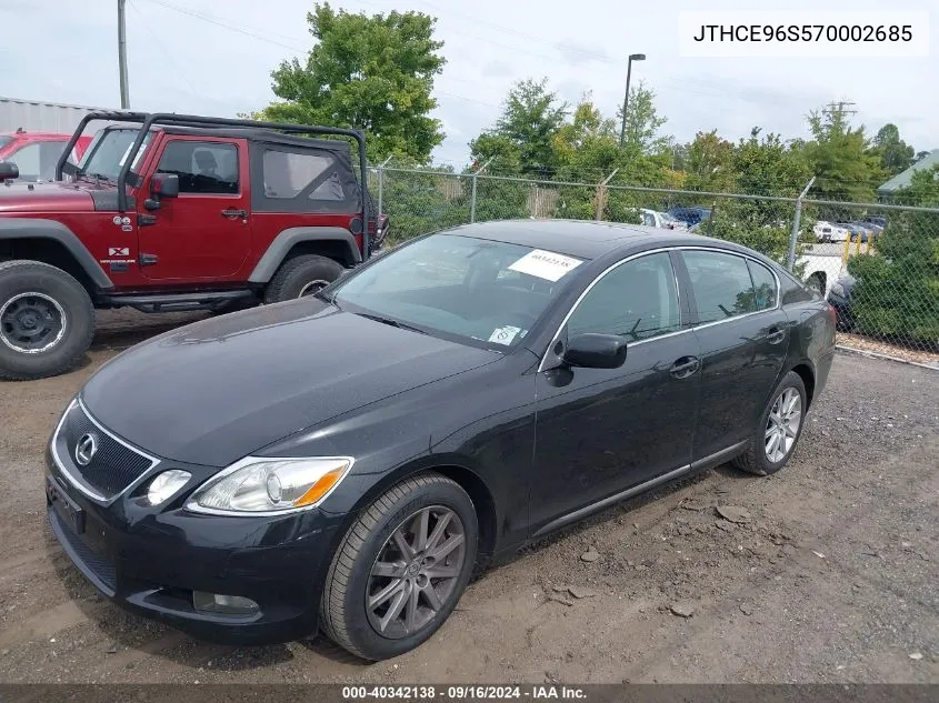 2007 Lexus Gs 350 VIN: JTHCE96S570002685 Lot: 40342138