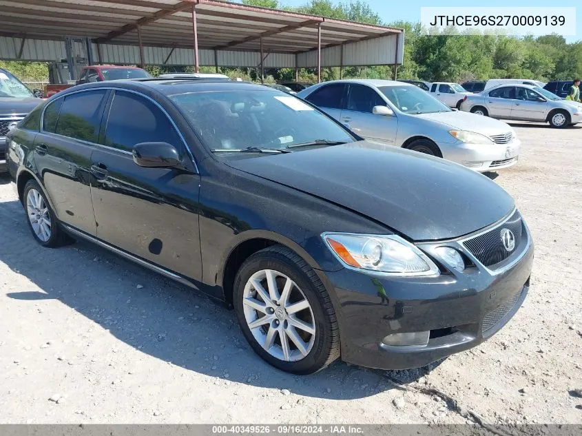 2007 Lexus Gs 350 VIN: JTHCE96S270009139 Lot: 40349526