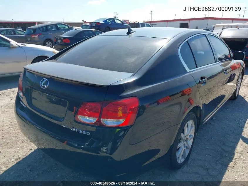 2007 Lexus Gs 350 VIN: JTHCE96S270009139 Lot: 40349526