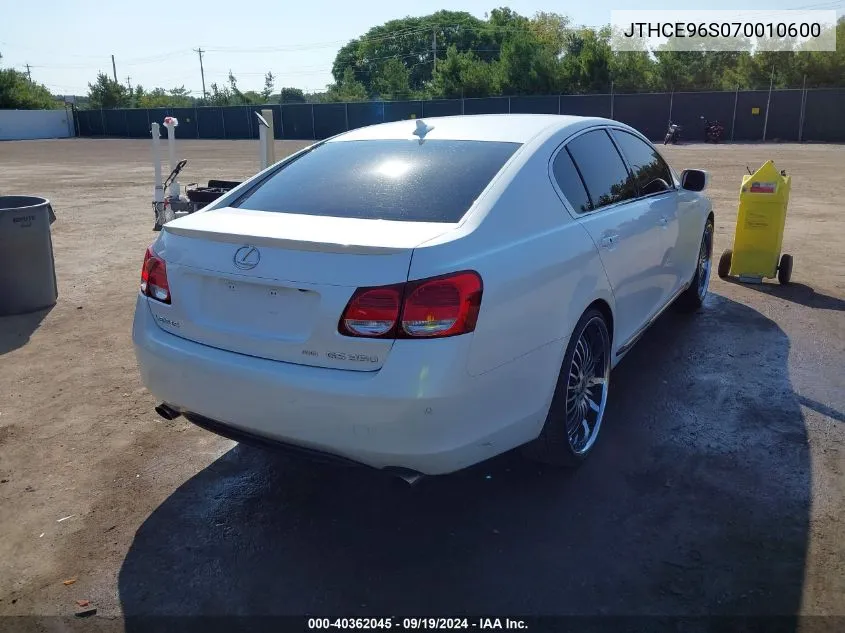 JTHCE96S070010600 2007 Lexus Gs 350