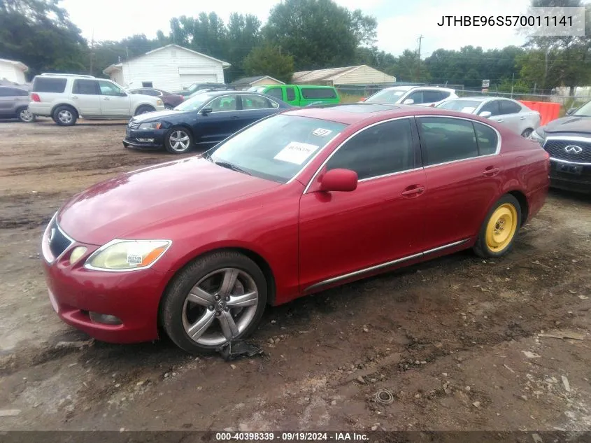 2007 Lexus Gs 350 VIN: JTHBE96S570011141 Lot: 40398339